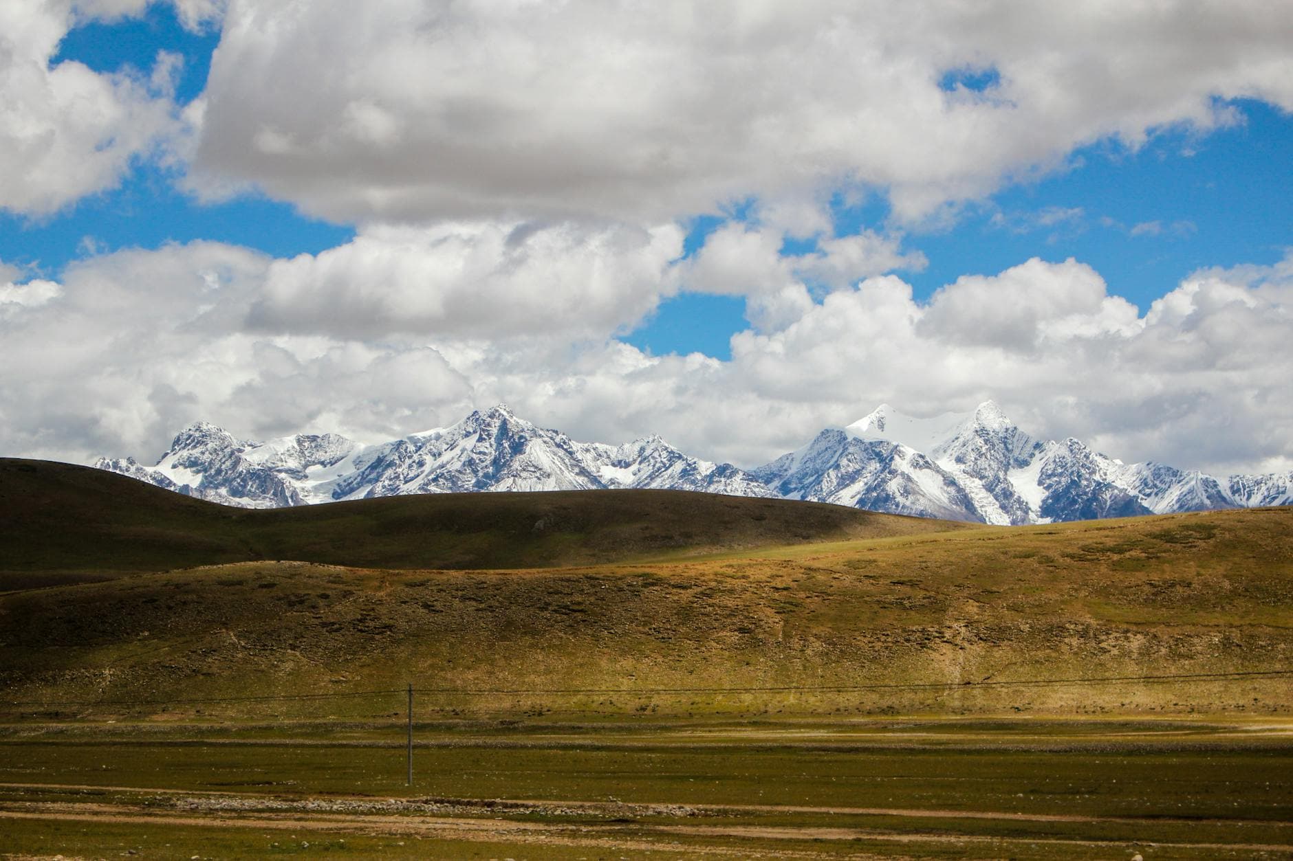 Hochlandlandschaft des tibetischen Plateaus