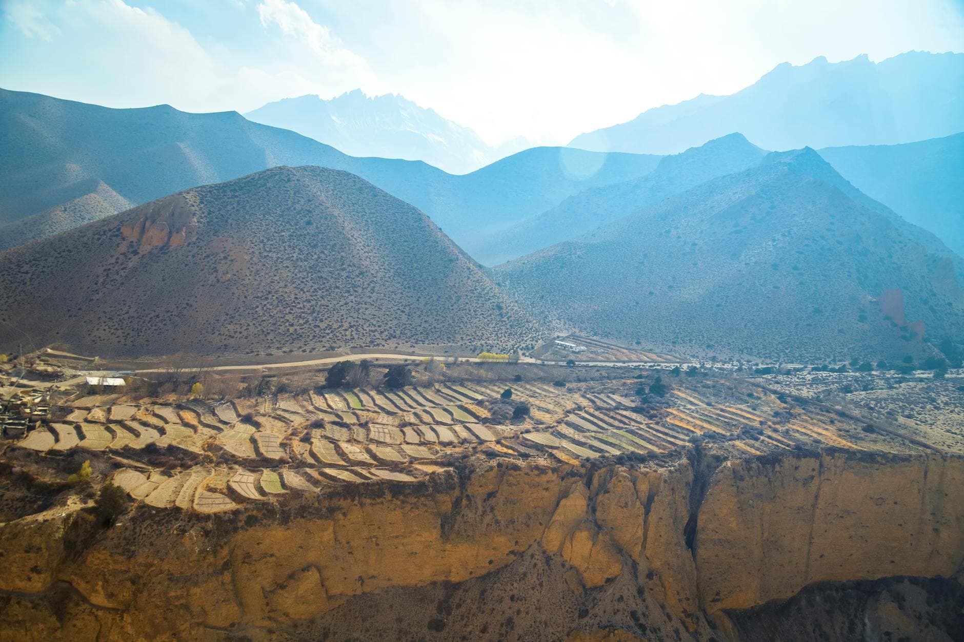 Schluchtenlandschaft von Upper Mustang, Nepal